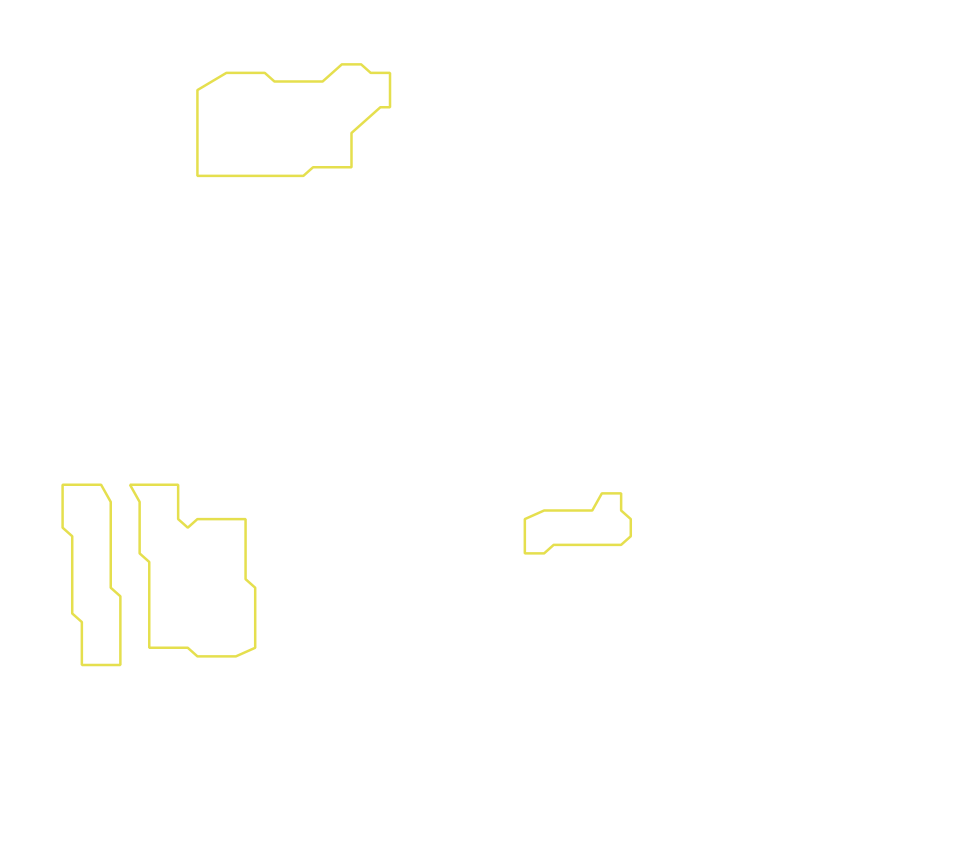 Daksegment met contourlijnen en structuurweergave