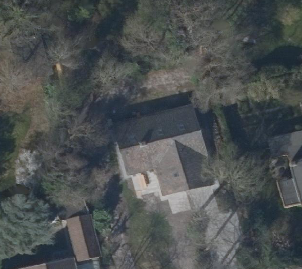 True ortho Luchtfoto op daksegment