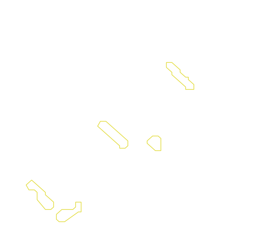 Daksegment met contourlijnen en structuurweergave