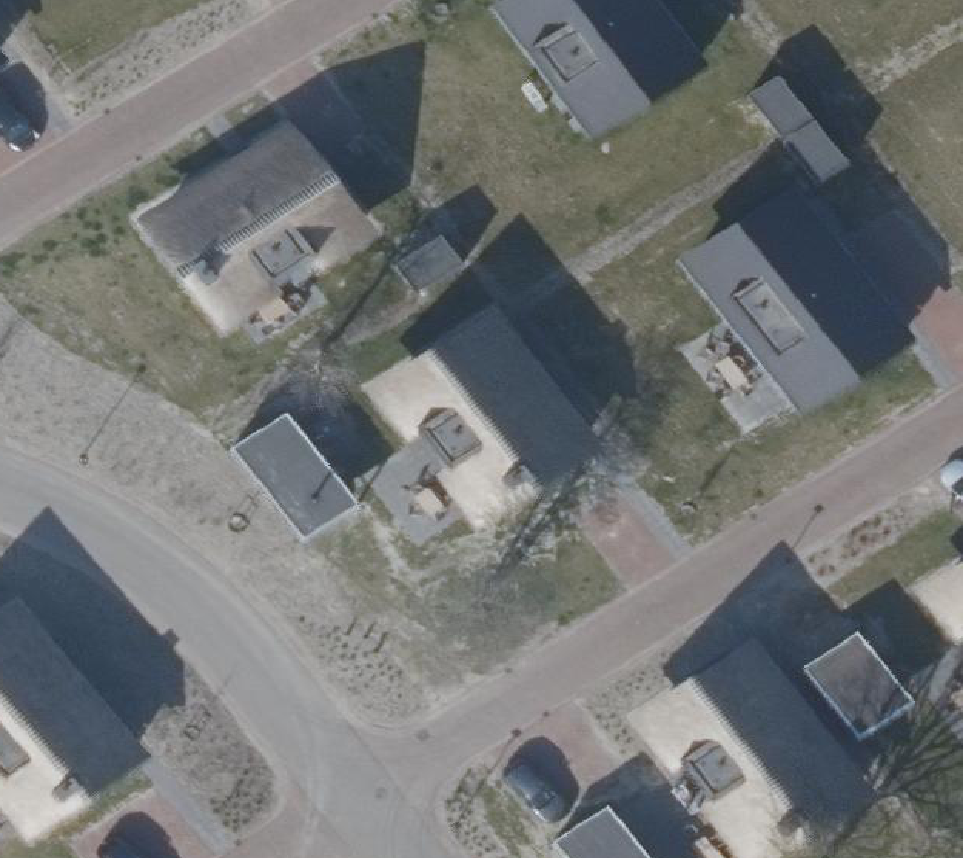 True ortho Luchtfoto op daksegment