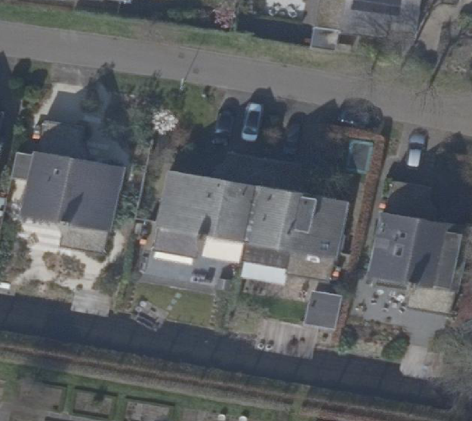 True ortho Luchtfoto op daksegment