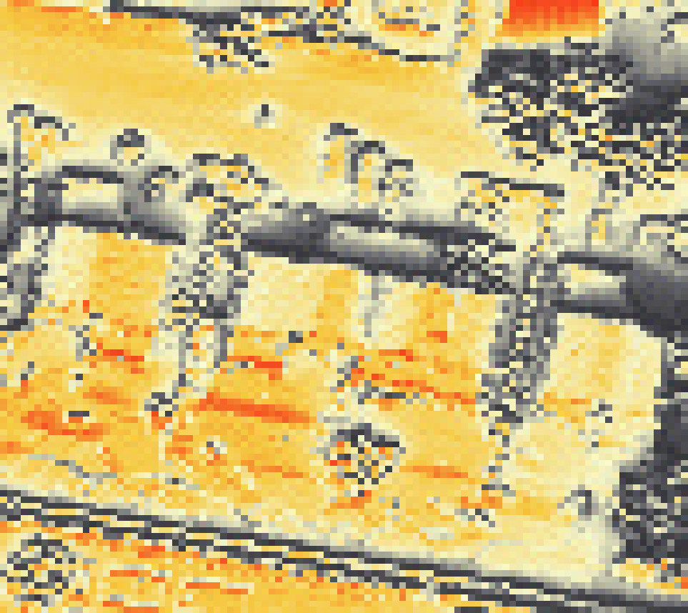 PV-irradiatie op daksegment met intensiteitsverdeling van zonlicht