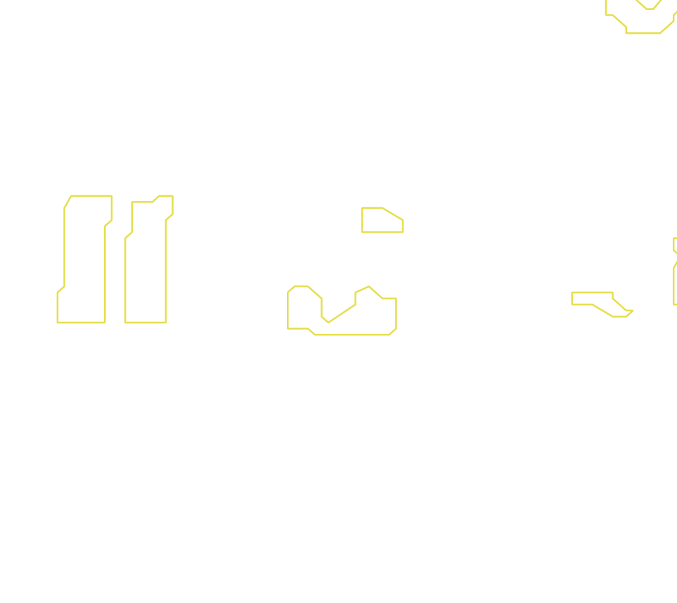 Daksegment met contourlijnen en structuurweergave