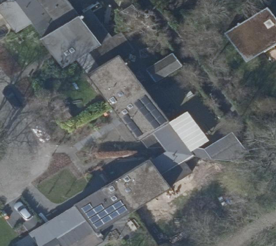 True ortho Luchtfoto op daksegment