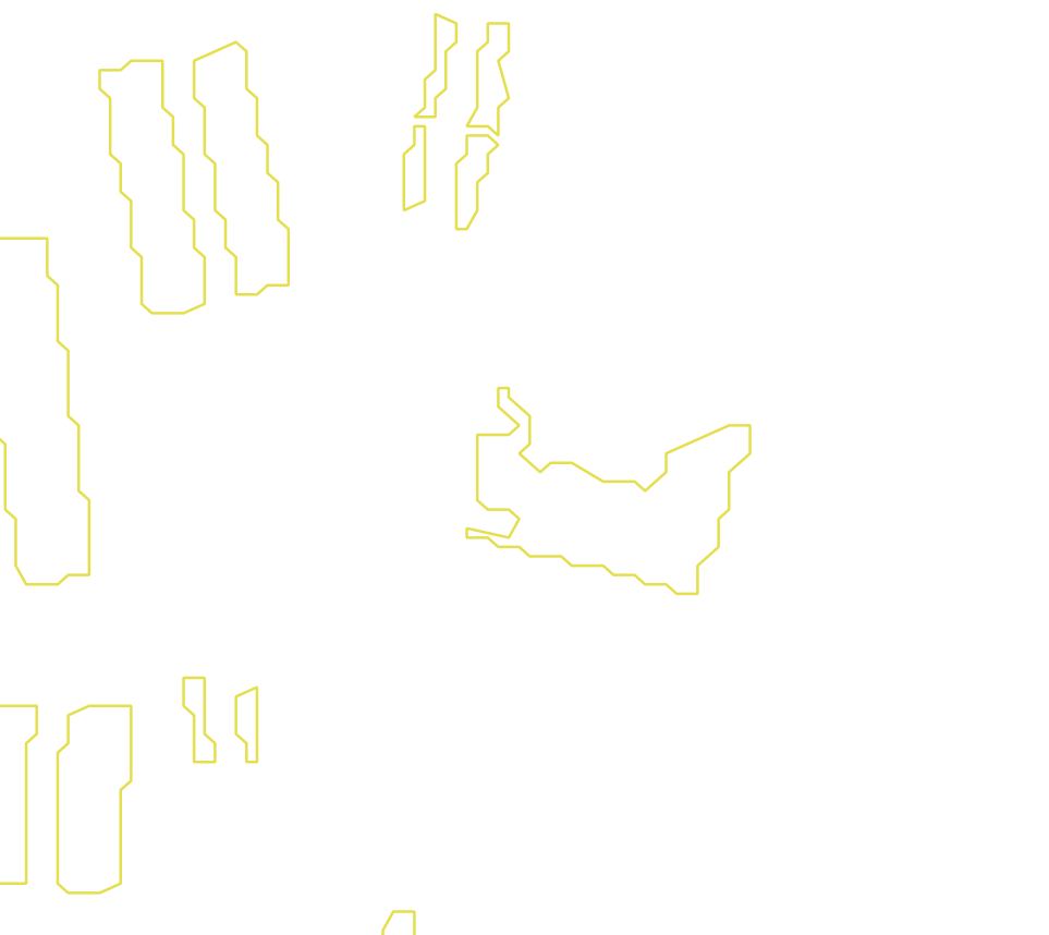 Daksegment met contourlijnen en structuurweergave