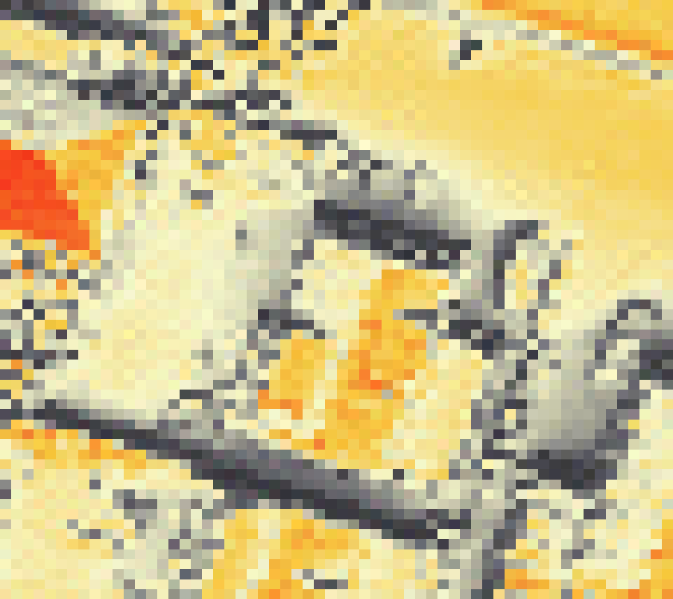 PV-irradiatie op daksegment ingezoomd met intensiteitsverdeling van zonlicht