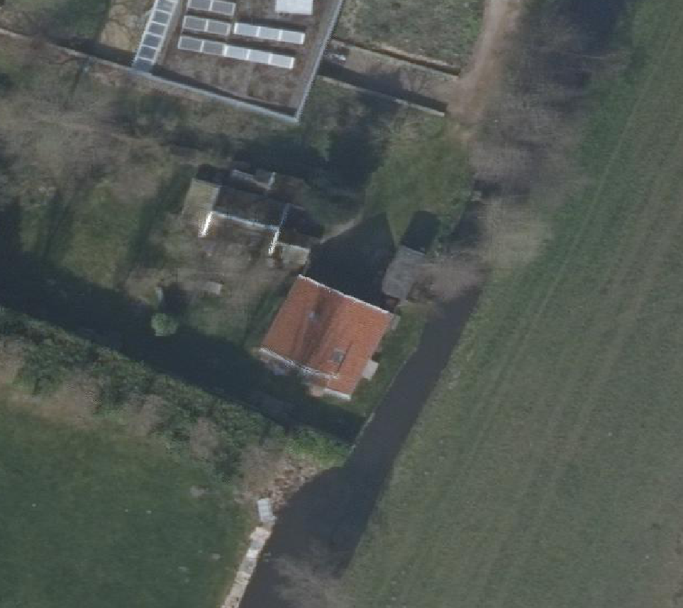 True ortho Luchtfoto op daksegment