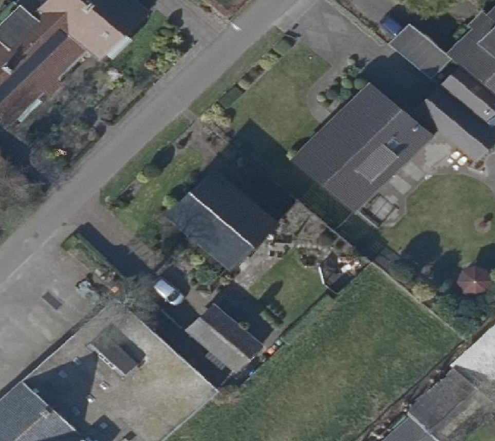 True ortho Luchtfoto op daksegment