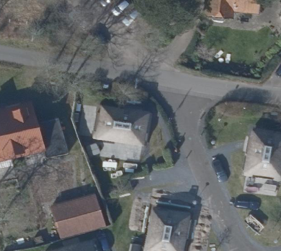 True ortho Luchtfoto op daksegment