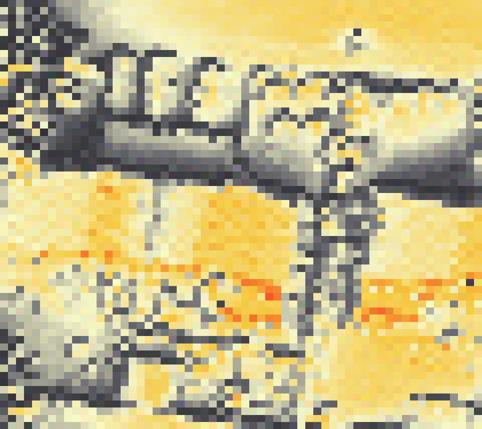 PV-irradiatie op daksegment ingezoomd met intensiteitsverdeling van zonlicht