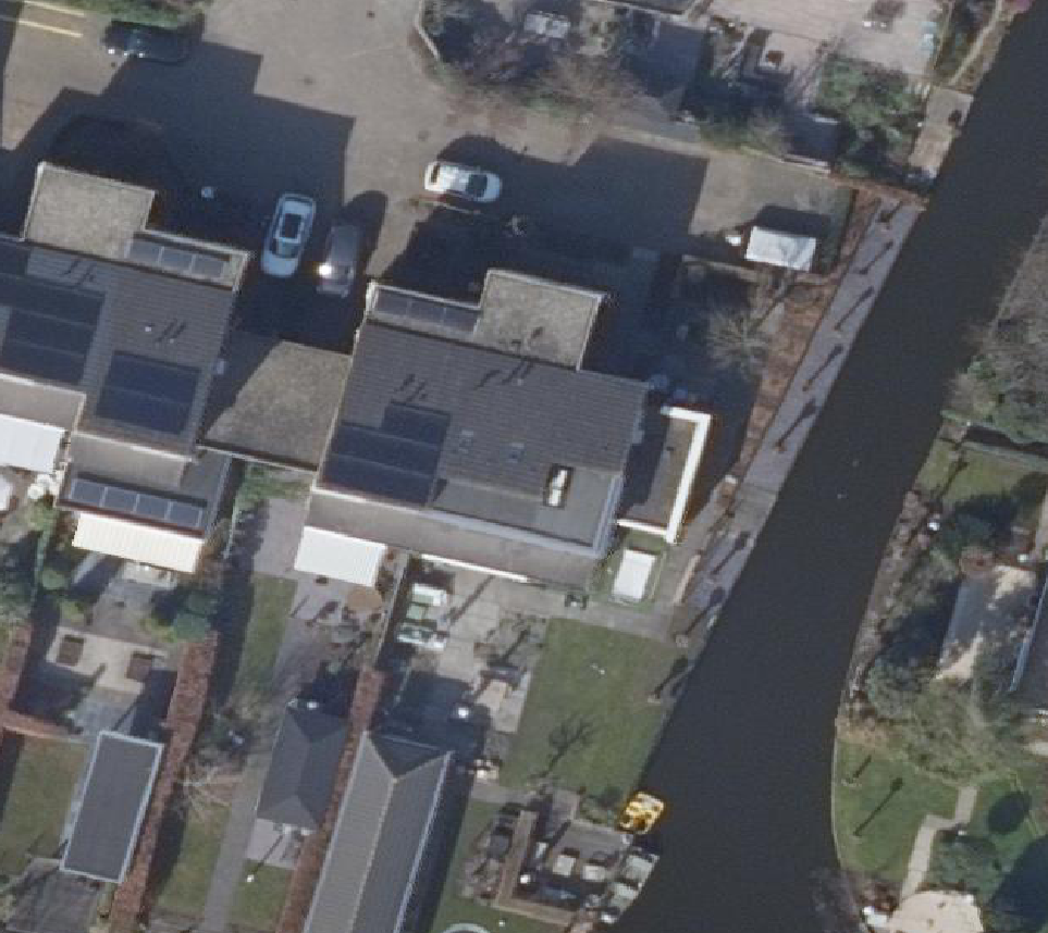 True ortho Luchtfoto op daksegment
