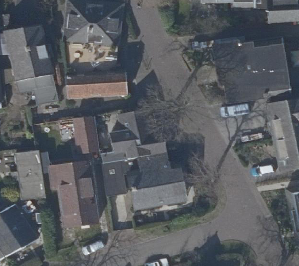 True ortho Luchtfoto op daksegment
