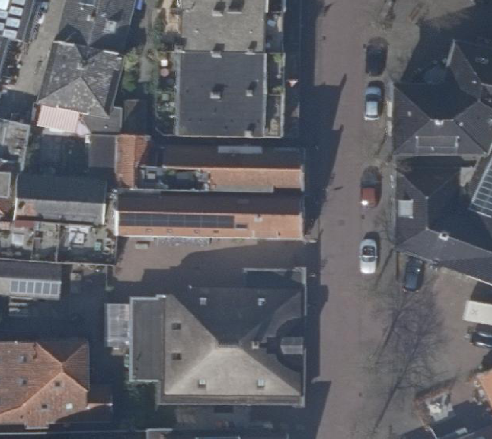 True ortho Luchtfoto op daksegment