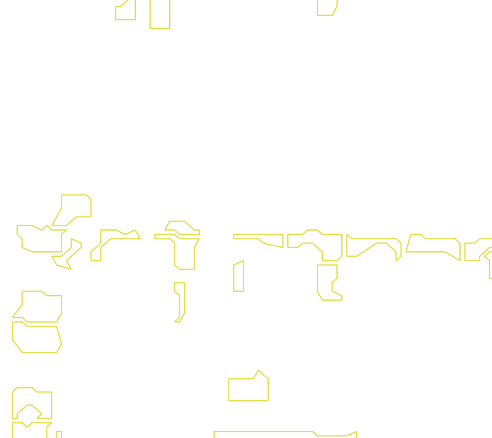 Daksegment met contourlijnen en structuurweergave