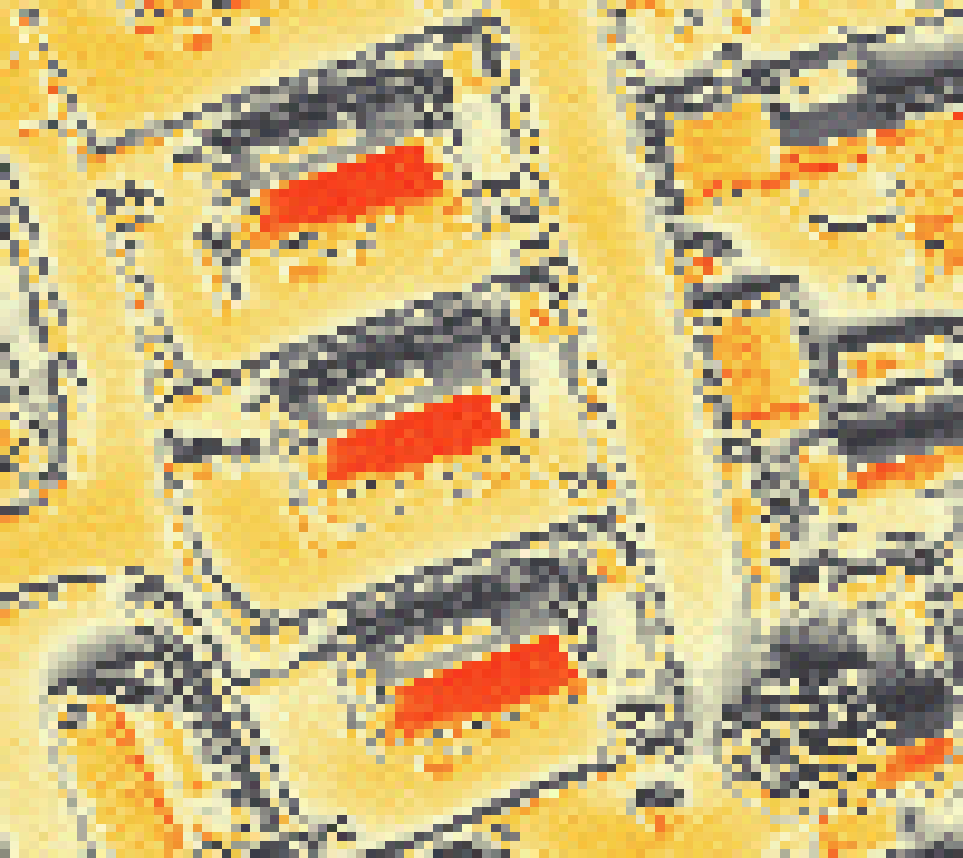 PV-irradiatie op daksegment met intensiteitsverdeling van zonlicht