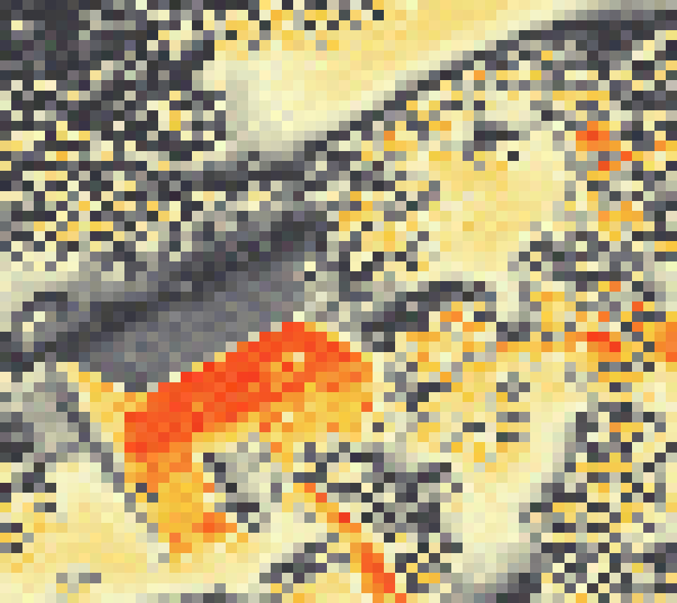 PV-irradiatie op daksegment ingezoomd met intensiteitsverdeling van zonlicht