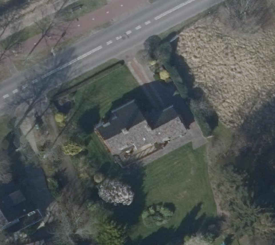 True ortho Luchtfoto op daksegment