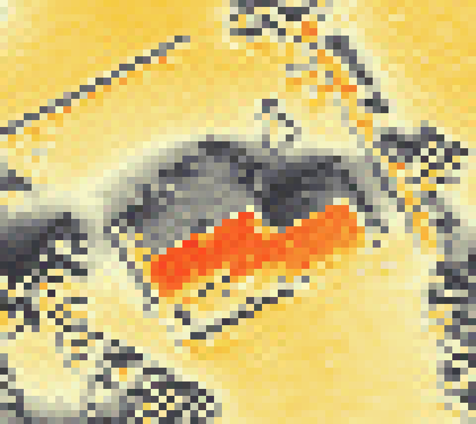 PV-irradiatie op daksegment ingezoomd met intensiteitsverdeling van zonlicht