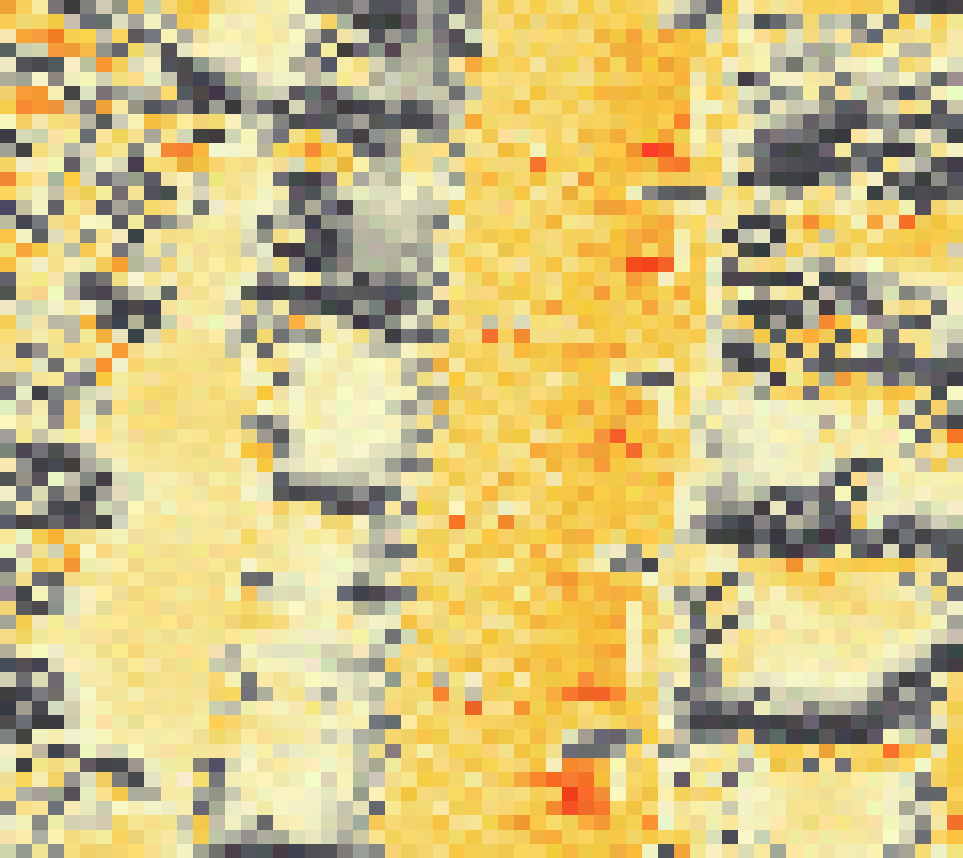 PV-irradiatie op daksegment ingezoomd met intensiteitsverdeling van zonlicht