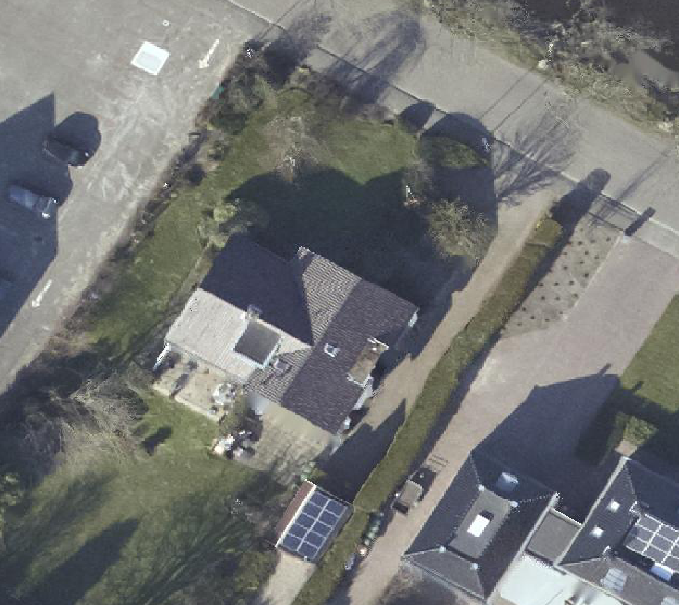 True ortho Luchtfoto op daksegment