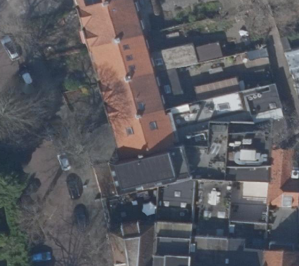 True ortho Luchtfoto op daksegment