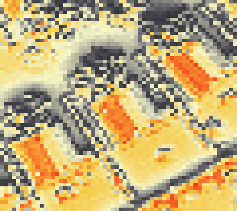 PV-irradiatie op daksegment ingezoomd met intensiteitsverdeling van zonlicht