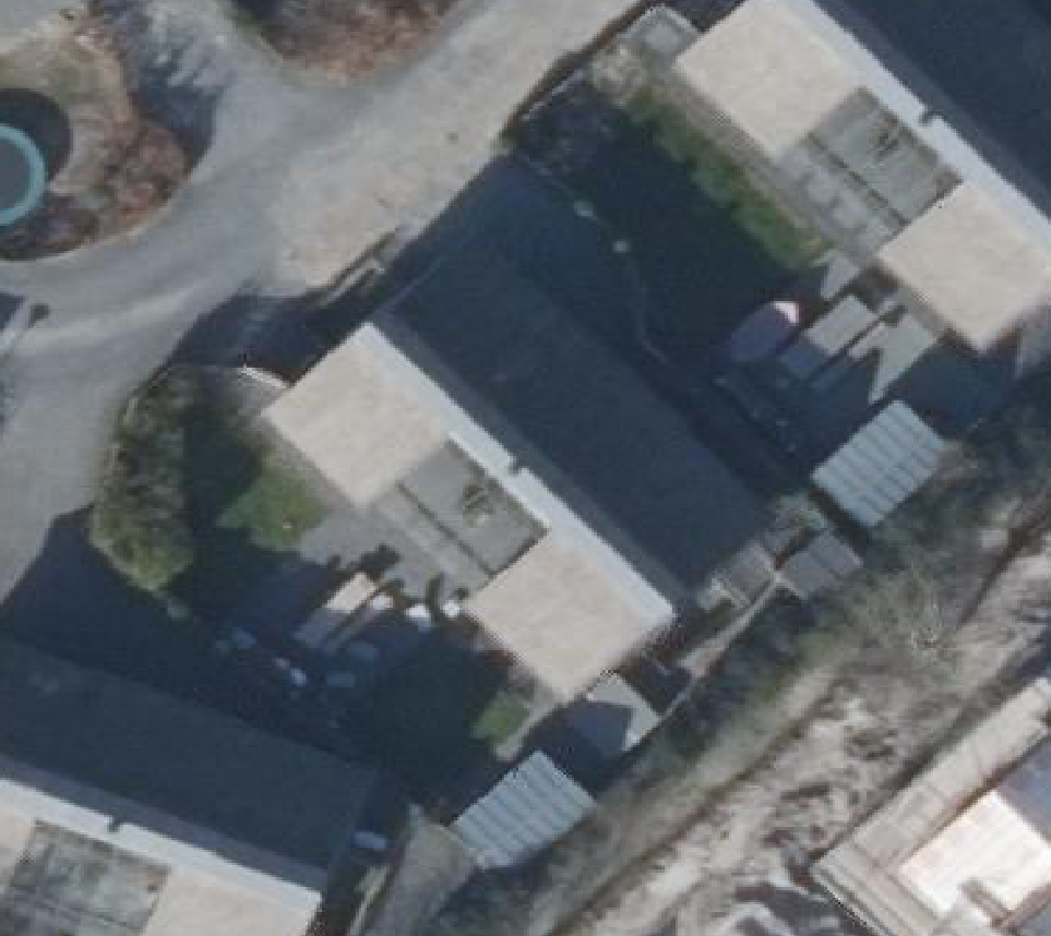 True ortho luchtfoto van Schoorl met zicht op woning