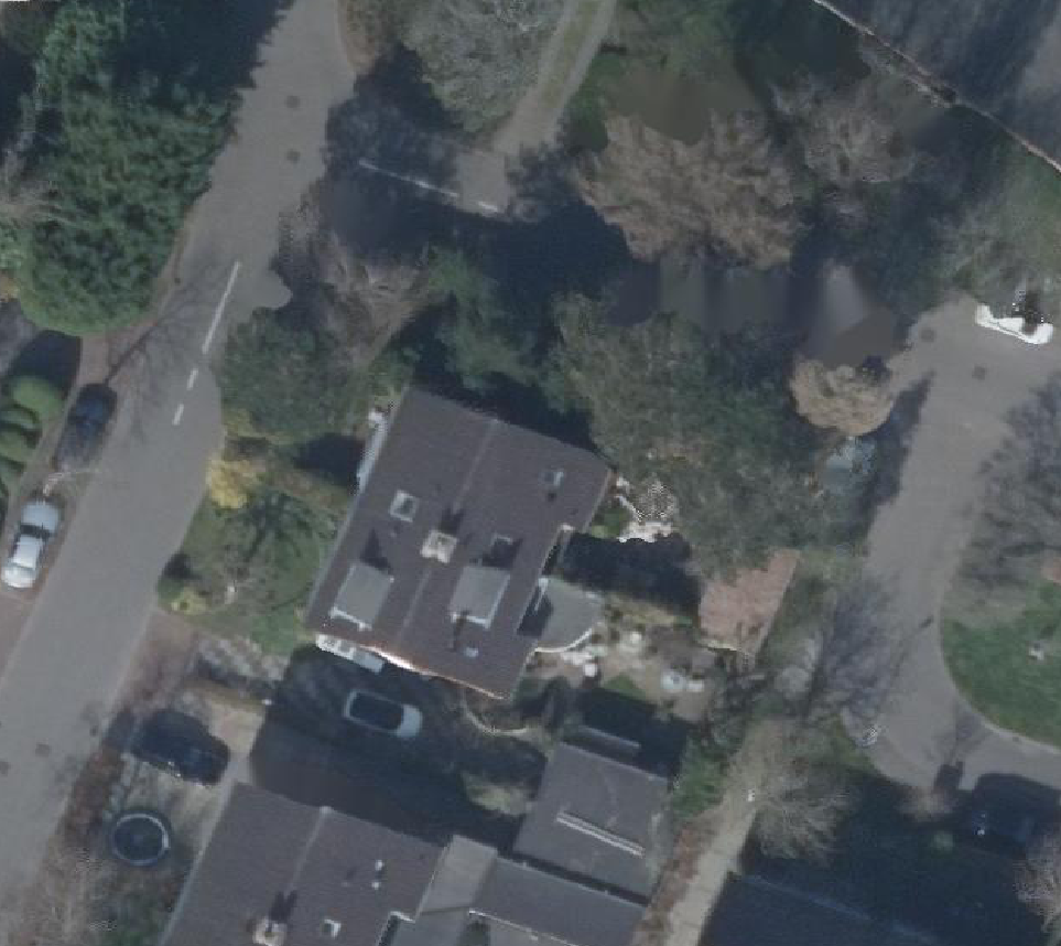 True ortho Luchtfoto op daksegment