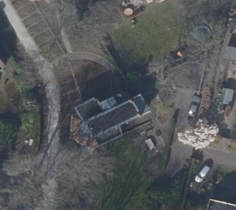 True ortho Luchtfoto op daksegment