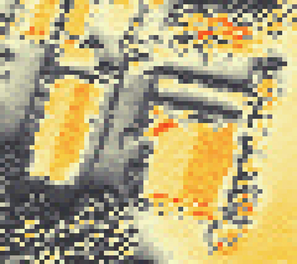 PV-irradiatie op daksegment ingezoomd met intensiteitsverdeling van zonlicht