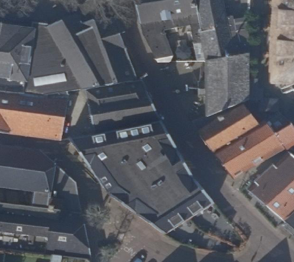 True ortho Luchtfoto op daksegment