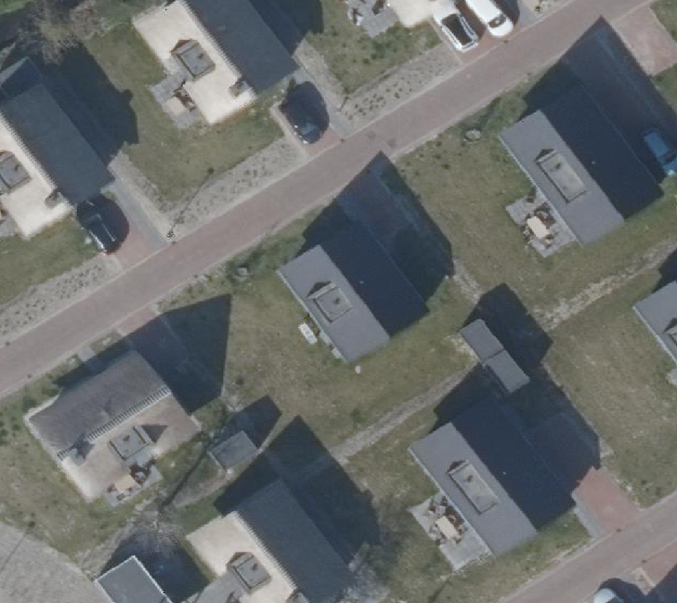 True ortho Luchtfoto op daksegment