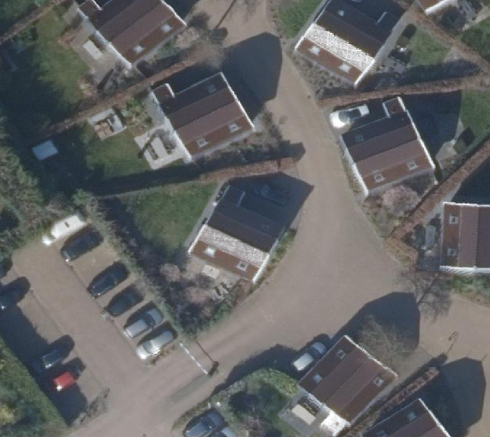 True ortho Luchtfoto op daksegment