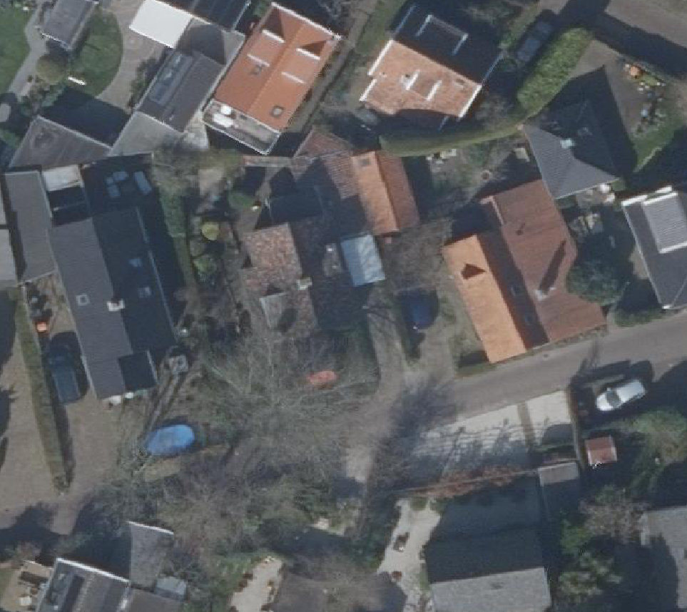 True ortho Luchtfoto op daksegment