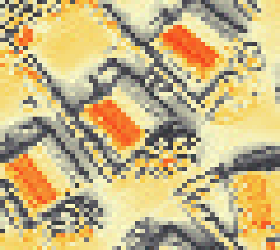 PV-irradiatie op daksegment ingezoomd met intensiteitsverdeling van zonlicht