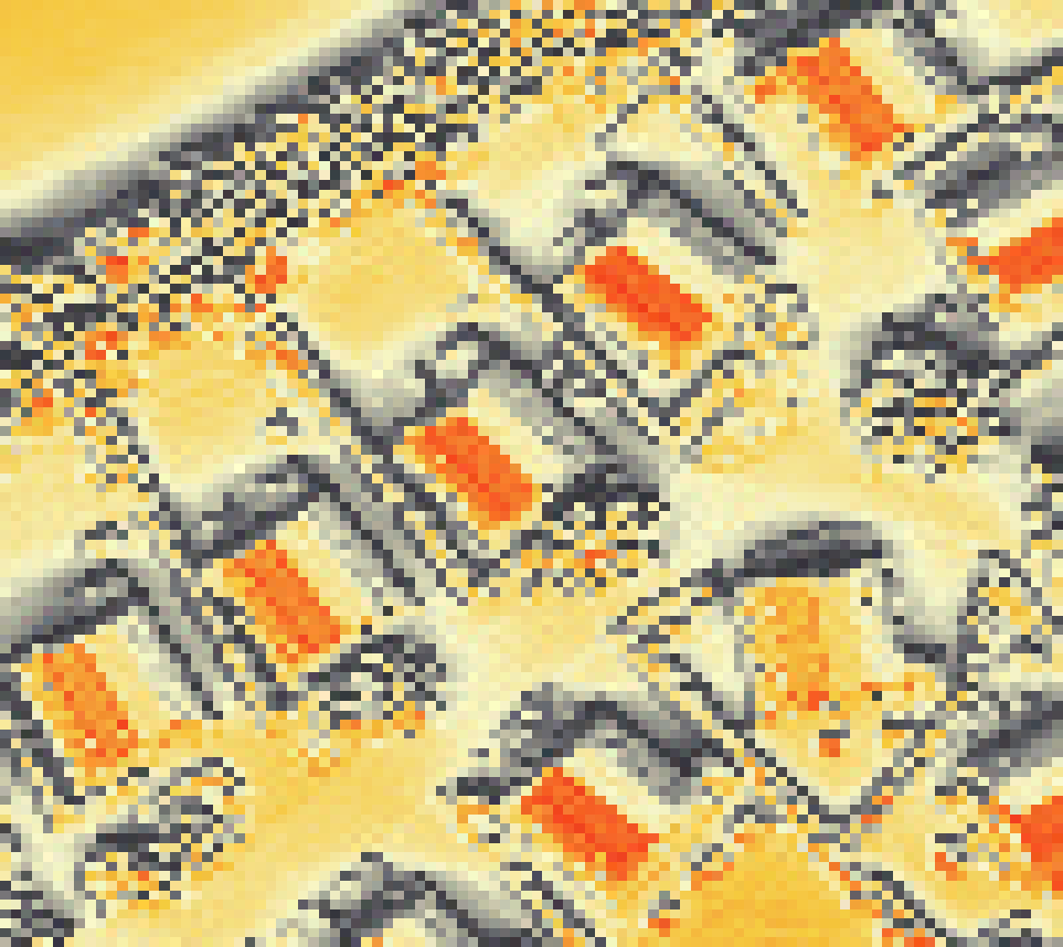 PV-irradiatie op daksegment met intensiteitsverdeling van zonlicht
