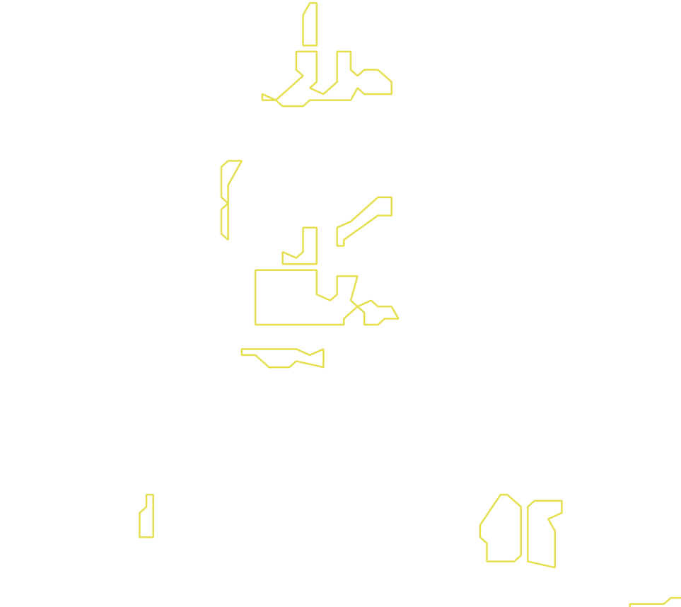 Daksegment met contourlijnen en structuurweergave