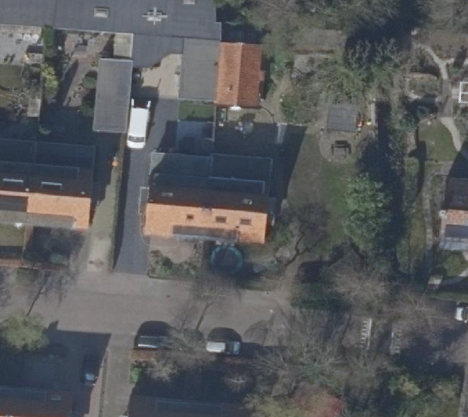 True ortho Luchtfoto op daksegment