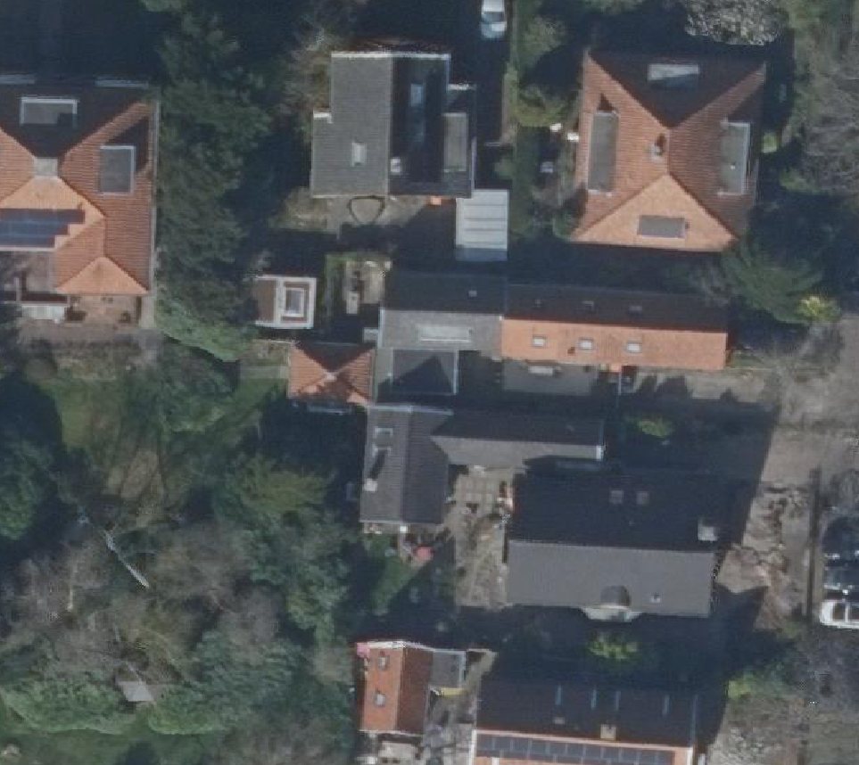 True ortho Luchtfoto op daksegment