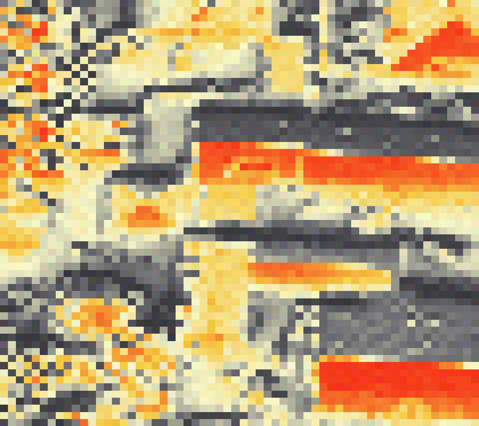 PV-irradiatie op daksegment ingezoomd met intensiteitsverdeling van zonlicht