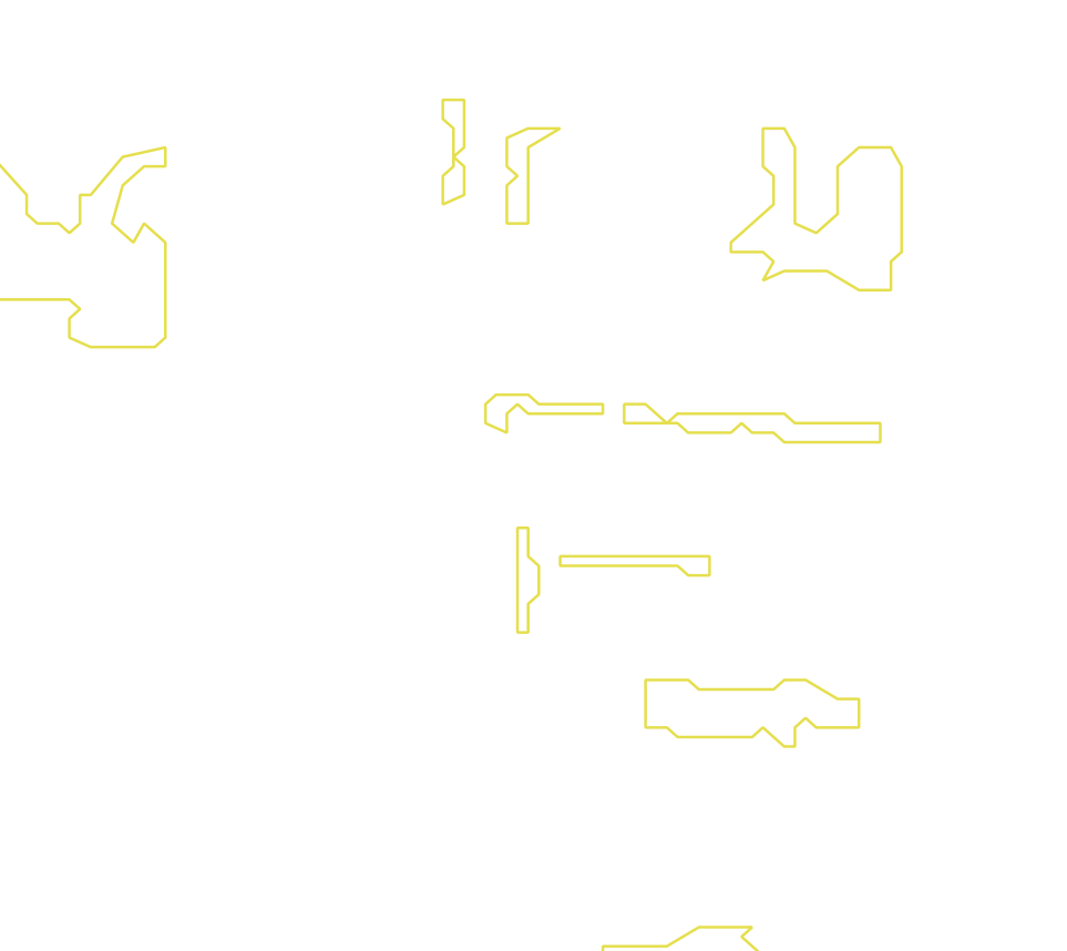 Daksegment met contourlijnen en structuurweergave