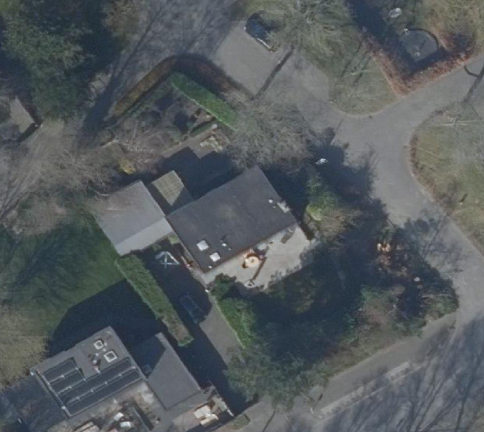 True ortho Luchtfoto op daksegment