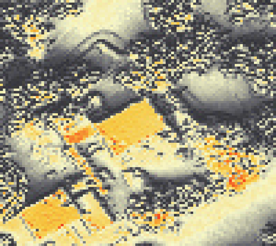 PV-irradiatie op daksegment met intensiteitsverdeling van zonlicht