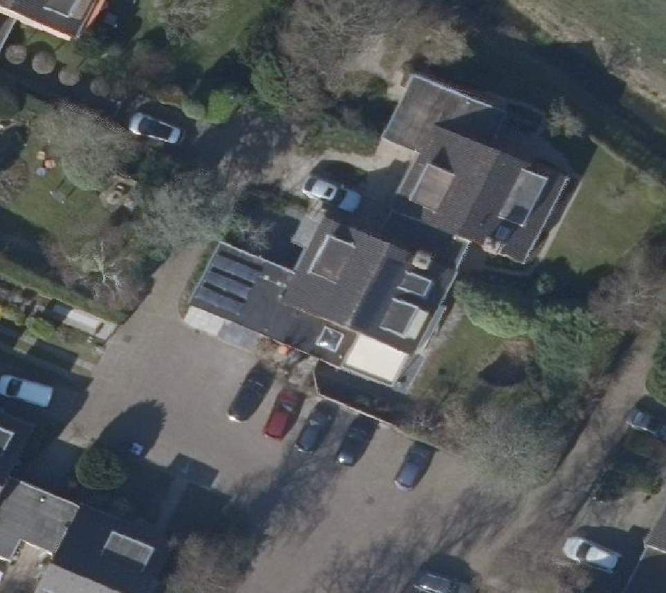 True ortho Luchtfoto op daksegment