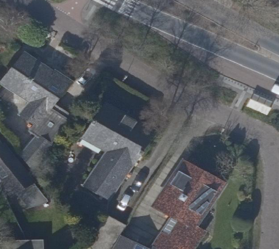 True ortho Luchtfoto op daksegment