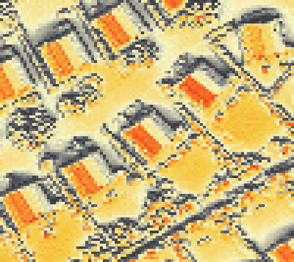 PV-irradiatie op daksegment met intensiteitsverdeling van zonlicht