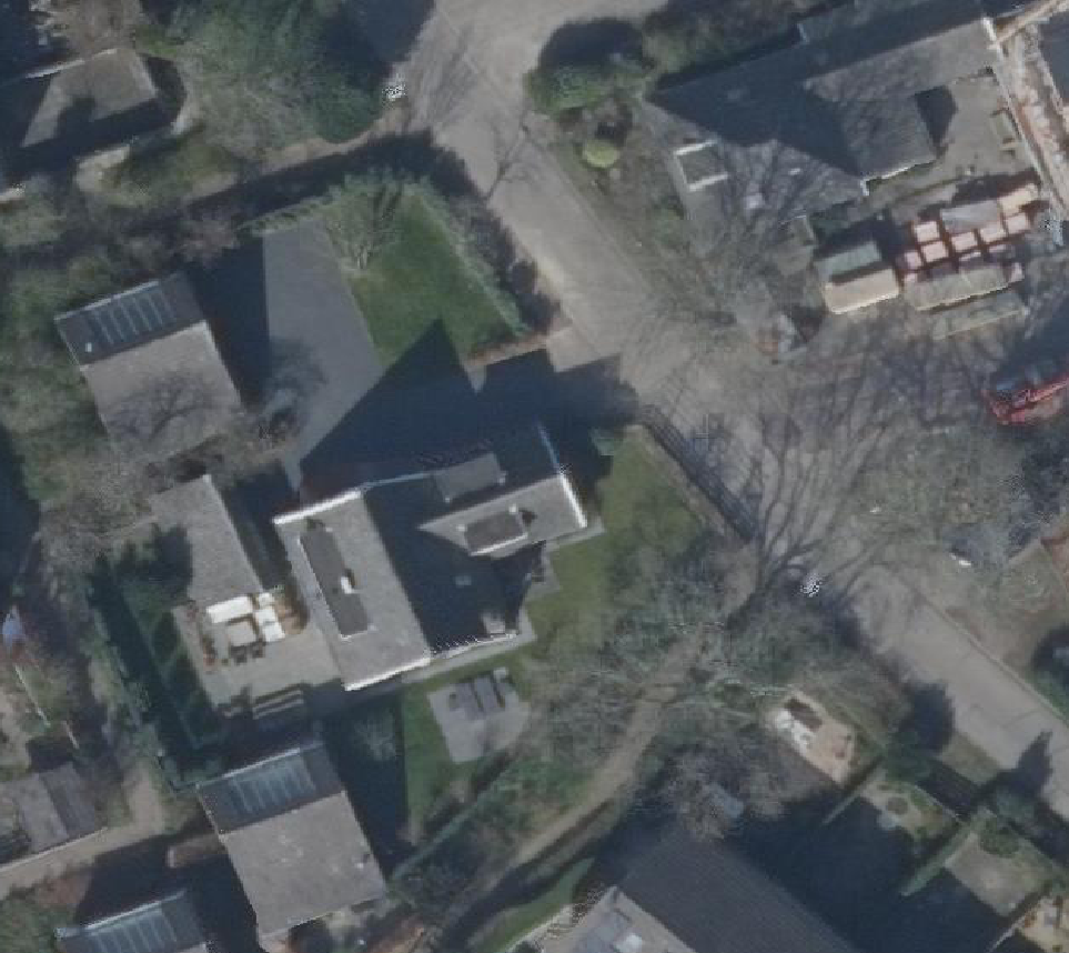 True ortho Luchtfoto op daksegment