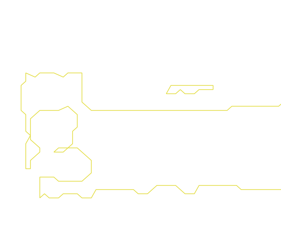 Daksegment ingezoomd met contourlijnen en structuurweergave