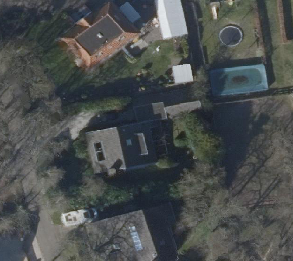 True ortho Luchtfoto op daksegment