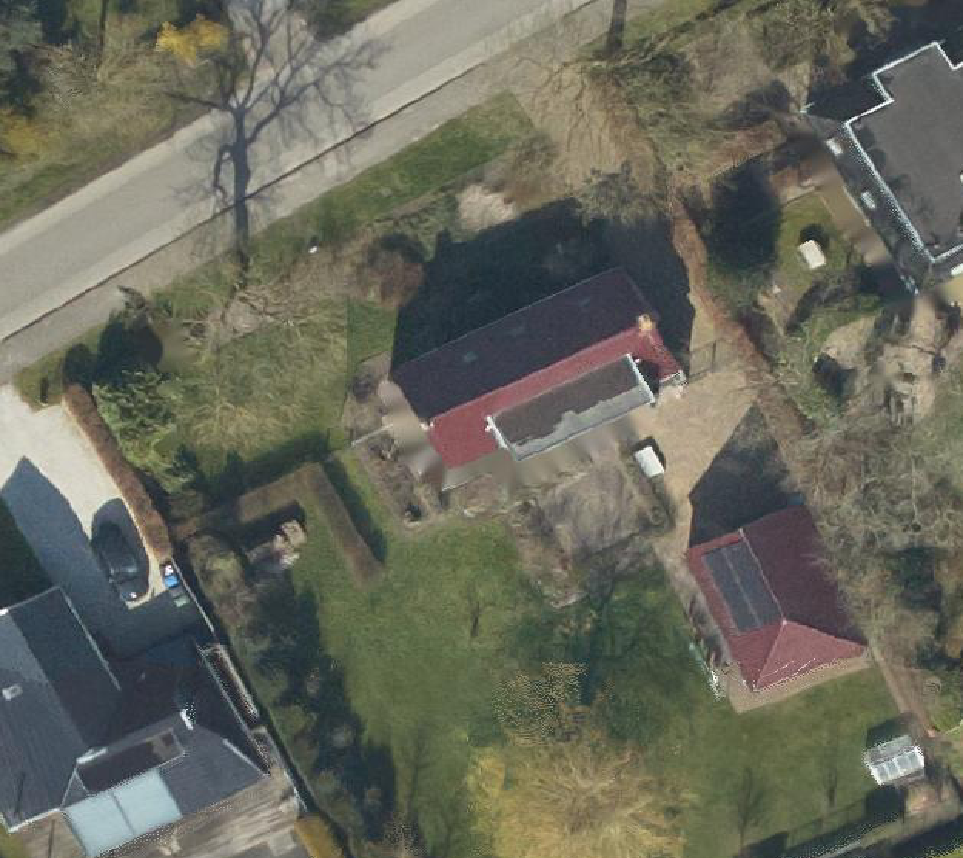 True ortho Luchtfoto op daksegment